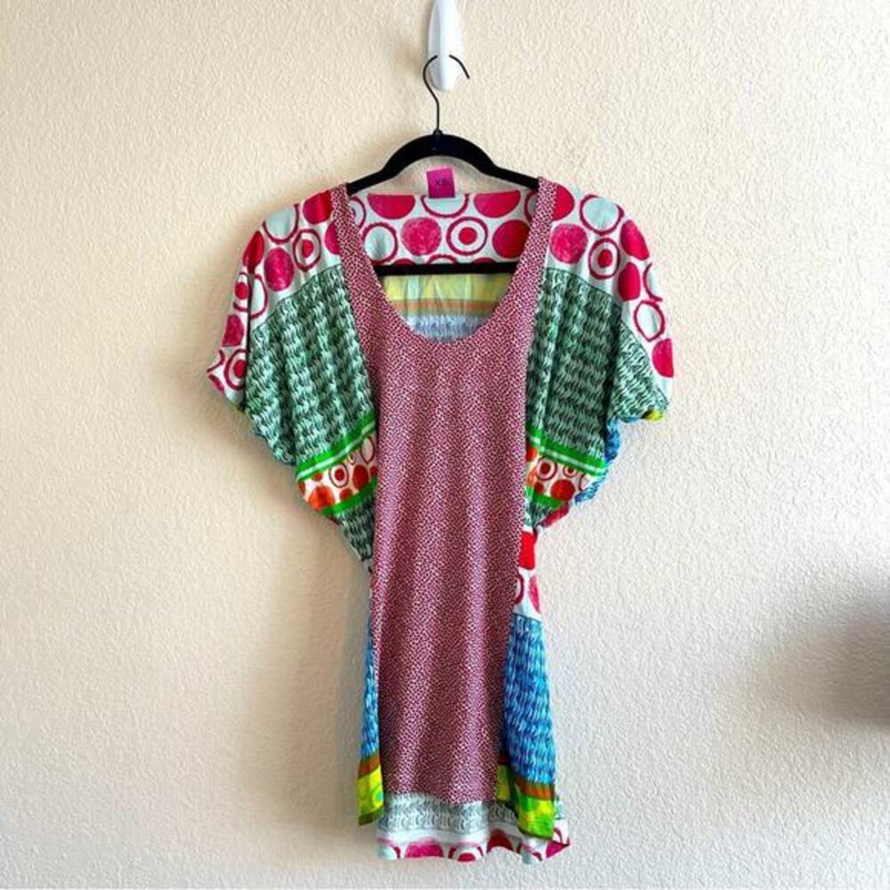 Save The Queen Patchwork Pattern Colorful Maximal… - image 1